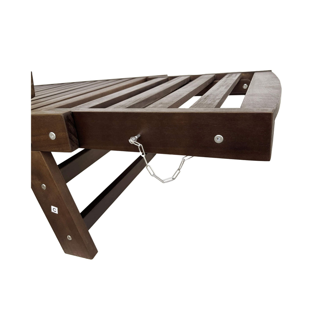 Outdoor Adjustable Wooden Patio Daybed Sofa With Cushions (SAK41345) - Saksby Wholesale - Sides Details