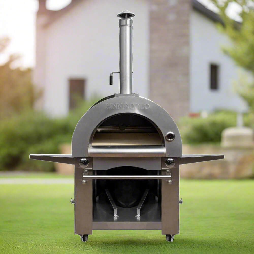 Pinnacolo Ibrido Portable Hybrid Outdoor Wood Fired & Gas Backyard Pizza Oven (SAK96482)
