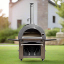 Pinnacolo Ibrido Portable Hybrid Outdoor Wood Fired & Gas Backyard Pizza Oven (SAK96482)
