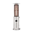 Portable Cylindrical Freestanding Outdoor Round Glass Tube Propane Patio Heater, 41K BTU (SAK93913) - Saksby Wholesale- Front View