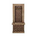 Premium 35 Inch Hand-Crafted Weather-Resistant Waterfall Fountain With LED Lights (SAK86757) - Saksby Wholesale - Front View