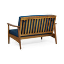 Premium 4-Piece Wooden Outdoor Patio Conversation Seating Set With Cushions (SAK31469) - Saksby Wholesale - Back View 2-Seaters