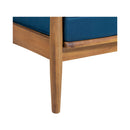 Premium 4-Piece Wooden Outdoor Patio Conversation Seating Set With Cushions (SAK31469) - Saksby Wholesale - Leg stand Details