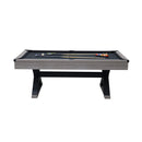 Premium 7ft Wood Billiards Pool Snooker Table Game Set With X-Shaped Legs SAK32091 Saksby - Front View