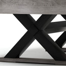 Premium 7ft Wood Billiards Pool Snooker Table Game Set With X-Shaped Legs SAK32091 Saksby - Legs Close-Up