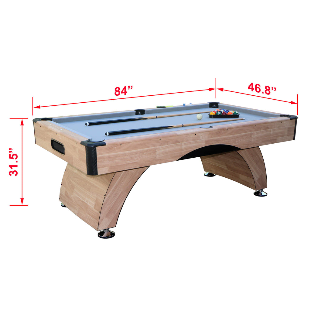Premium Billiards Pool Wood Table For Home Game Rooms 7ft (SAK14517) SAKSBY - Dimensions