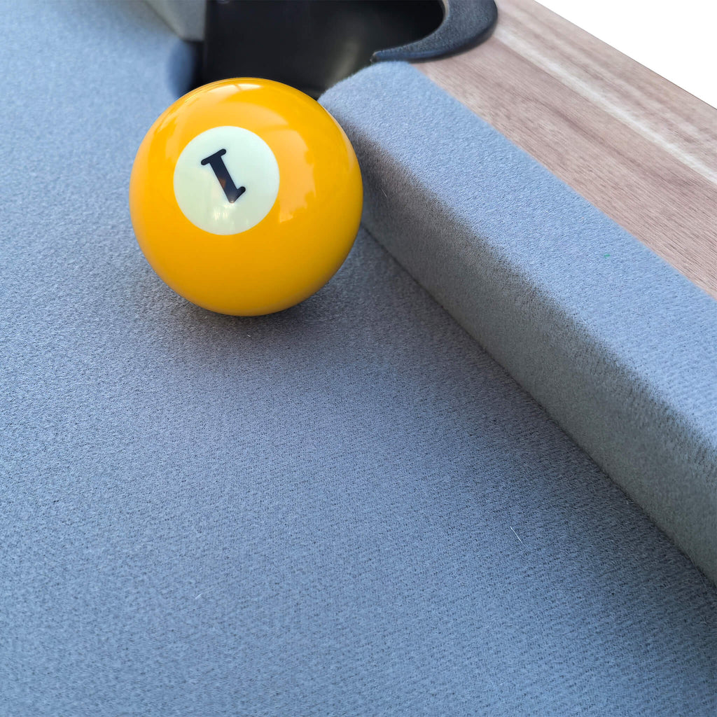 Premium Billiards Pool Wood Table For Home Game Rooms 7ft (SAK14517) SAKSBY - With Yellow Ball Close Up