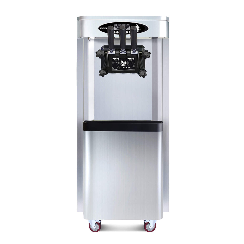 Premium Commercial 3-Flavor Dual Hopper Ice Cream Machine (SAK56917) SAKSBY - Front View