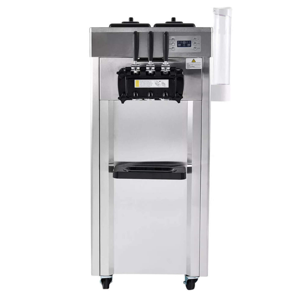 Premium Commercial 3-flavor Freestanding Soft Serve Ice Cream Machine Maker, 21-31 L/H (SAK21874) SAKSBY - Front View