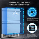 Premium Double Drawer Stainless Steel Built-In Wine Beverage Undercounter Refrigerator, 5.3 Cu.Ft. (SAK92576) SAKSBY - Advance Cooling And Circulation System View