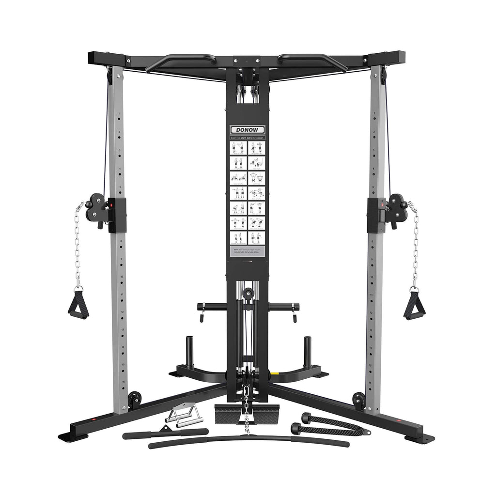 Premium Home Cable Crossover Full Body Workout Fly Machine, 350LBS (SAK06341) - Saksby Wholesale - Front View