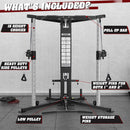 Premium Home Cable Crossover Full Body Workout Fly Machine, 350LBS (SAK06341) - Saksby Wholesale - Inclusions