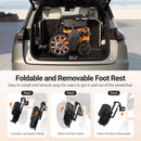 Premium Lightweight Electric Full Reclining Motorized Foldable Wheelchair (SAK91516) SAKSBY -  Compact Design View