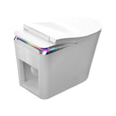 Premium Smart Auto Flush Toilet With Foot Sensor, Remote, Heated Seat And Night Light (SAK56378) - Saksby Wholesale - Back View