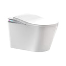 Premium Smart Auto Flush Toilet With Foot Sensor, Remote, Heated Seat And Night Light (SAK56378) - Saksby Wholesale - Front Side View