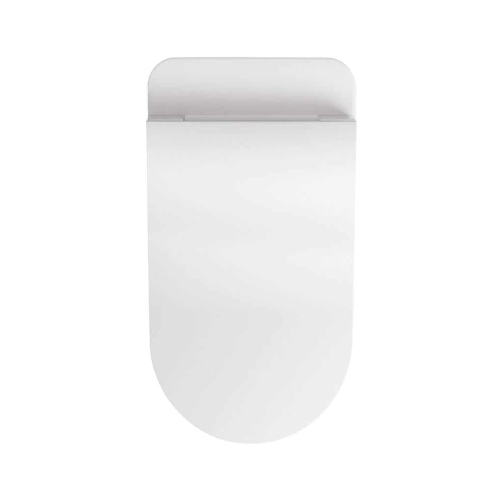 Premium Smart Auto Flush Toilet With Foot Sensor, Remote, Heated Seat And Night Light (SAK56378) - Saksby Wholesale - Top View