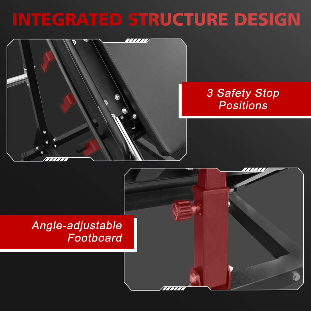 Professional Adjustable Leg Press Hack Squat Machine For Home Gyms (SAK74330) - Saksby Wholesale - Structure Design
