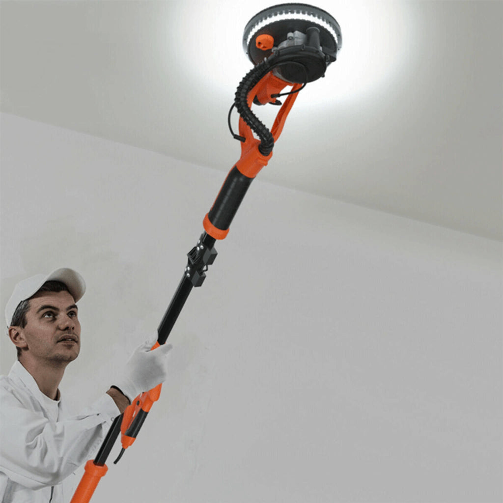Professional Electric Drywall Ceiling Pole Sander W/ Vacuum, 750W (SAK97855) - Saksby Wholesale - Lifestyle View