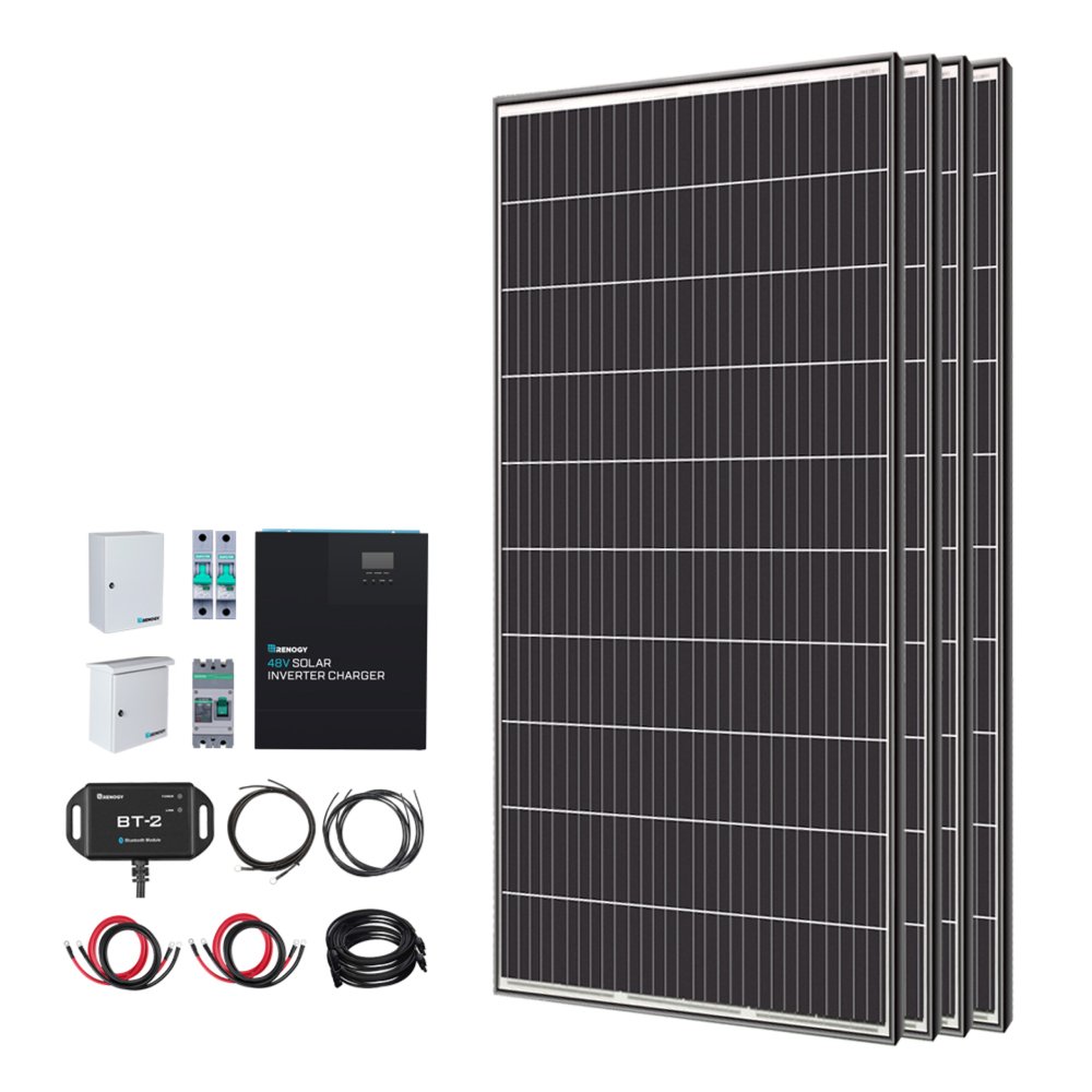 RENOGY 1200W Solar Panel Tiny House Home Cabin Kit (HBG71384)-HBG