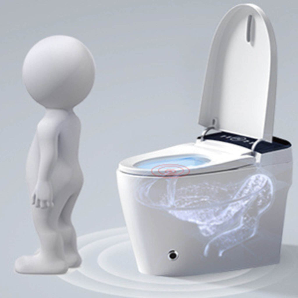 Smart Auto Dual Flush Tankless Toilet With Heated Bidet, Auto Open And Close (SAK37415) - Saksby Wholesale - Sensoring Details