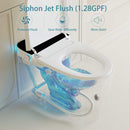 Smart Auto Dual Flush Tankless Toilet With Heated Bidet, Auto Open And Close (SAK37415) - Saksby Wholesale - Siphon Jet Flush