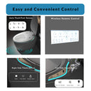 Smart One-Piece Toilet With Bidet, Foot Sensor, LED Display And Dryer (SAK80112) - Saksby Wholesale - Easy And Convenient Control