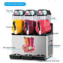 Sophisticated Commercial 110V Premium Steel Slushy Machine With Triple Tank Advance Cooling, 45L (SAK52258)-SAKSBY