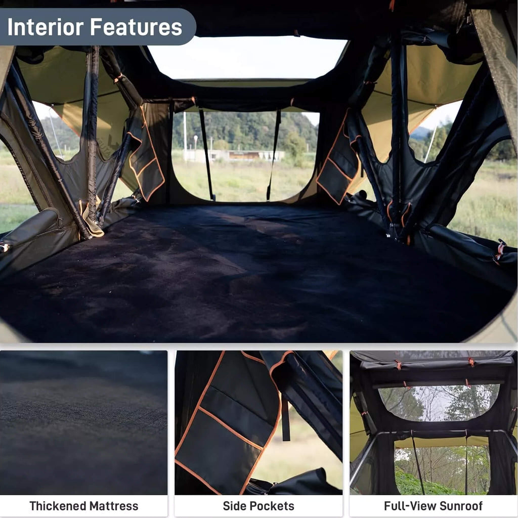 Stylish Aluminum Alloy Car Naturnest Roof Tent SAK50612 Saksby -  Interior Features