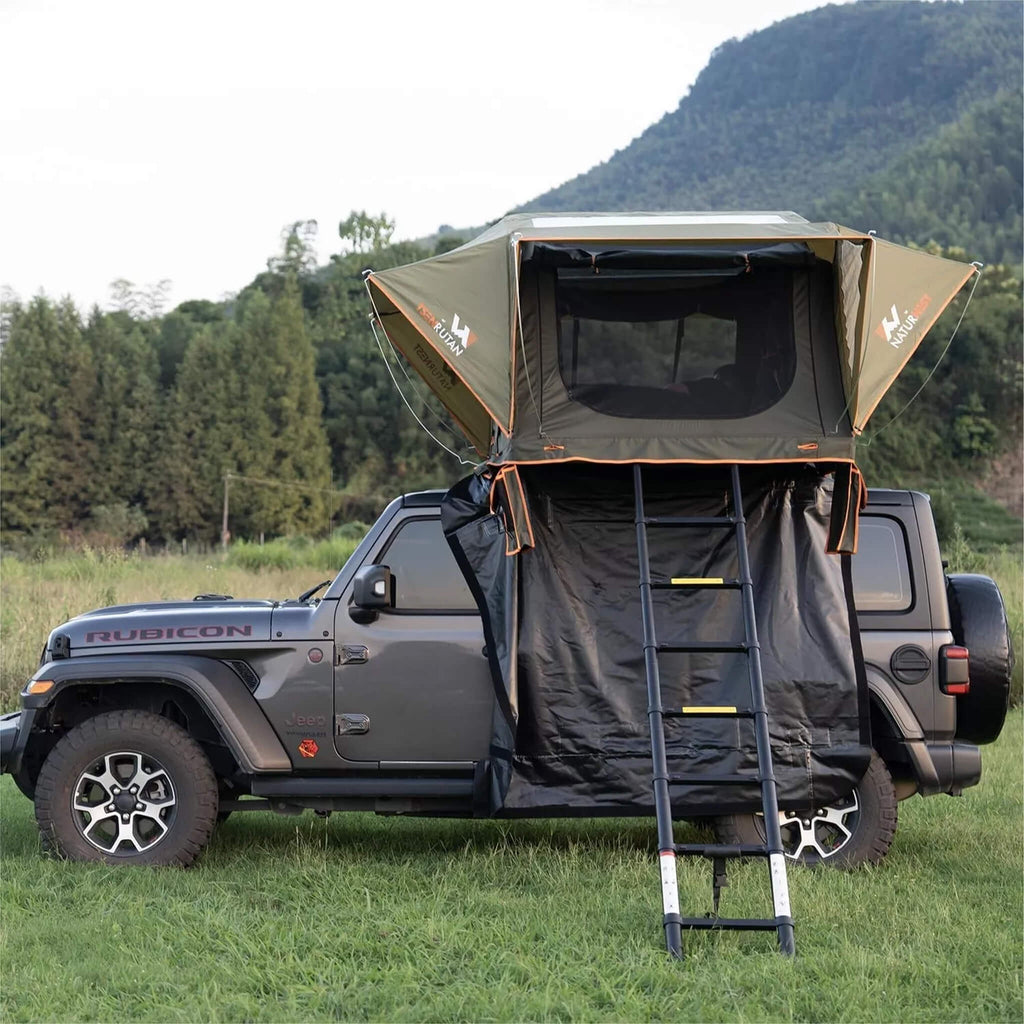 Stylish Aluminum Alloy Car Naturnest Roof Tent SAK50612 Saksby - Lifestyle Left Side View