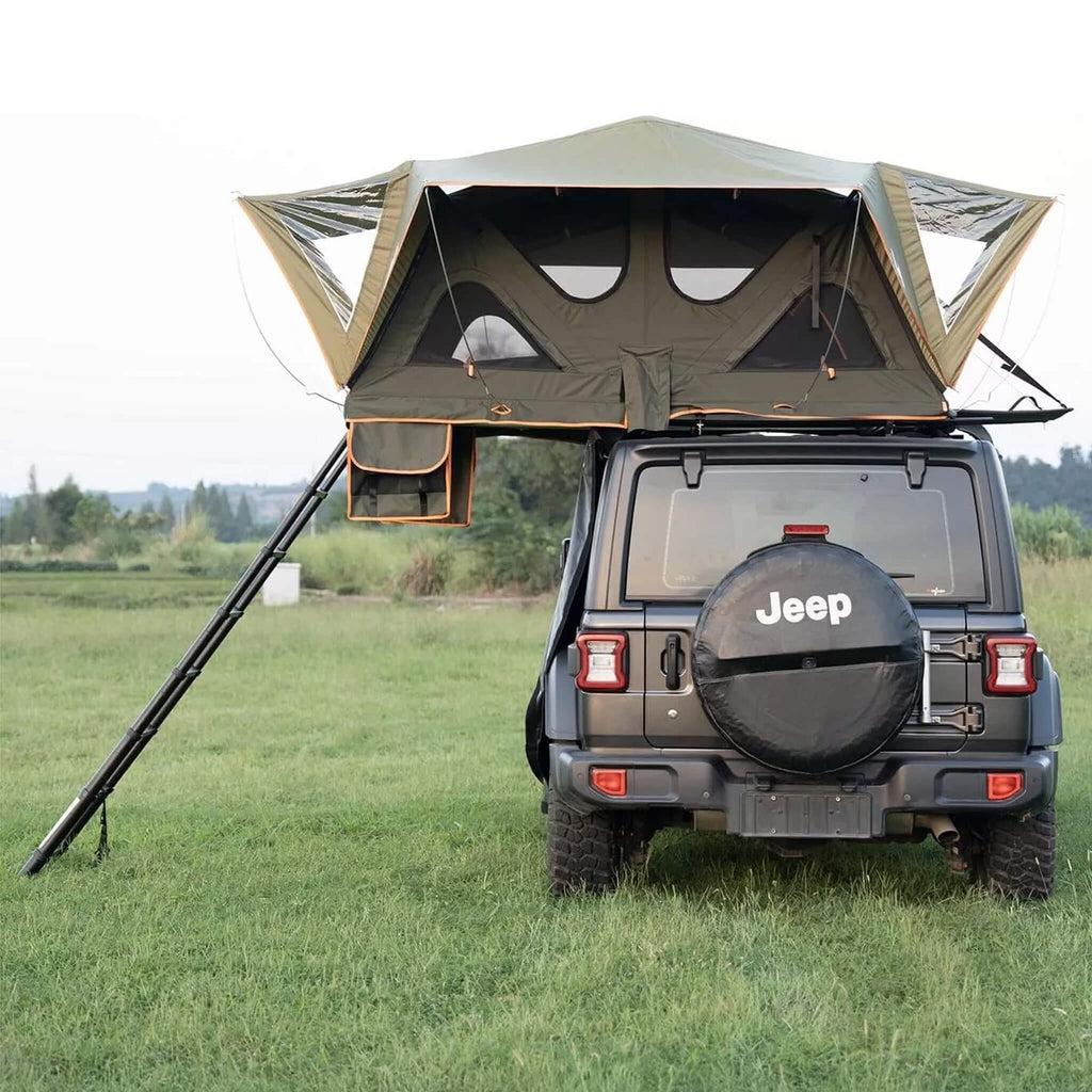 Stylish Aluminum Alloy Car Naturnest Roof Tent SAK50612 Saksby - Lifestyle Rear View