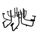Stylish Square Black Steel Picnic Table 46" With Thermoplastic Coating And Umbrella Pole (SAK90547)-SAKSBY