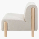 Surya Kenwood Wood Finish Accent Polyester Chair, 30" (SAK26543)