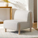 Surya Kenwood Wood Finish Accent Polyester Chair, 30" (SAK26543)