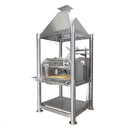 TAGWOOD BBQ02SS Stainless Steel BBQ Argentine Santa Maria Wood Fire And Charcoal Gaucho Grill With Firebricks (SAK38192)-SAKSBY