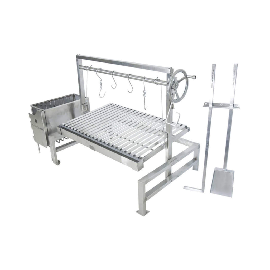 TAGWOOD BBQ09SS BBQ Insert Style Argentine Santa Maria Wood Fire & Charcoal Grill Without Firebricks (SAK94015)-SAKSBY
