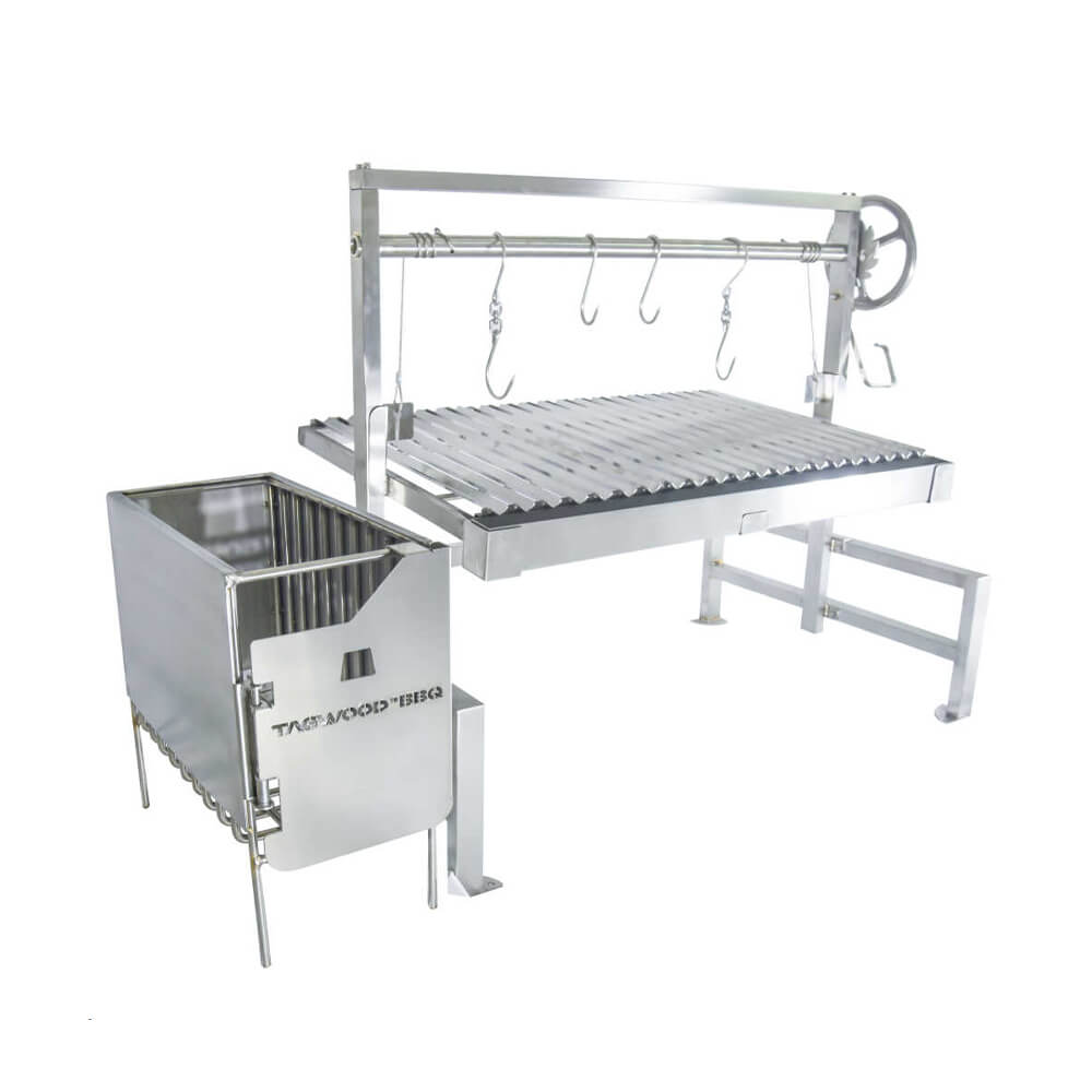 TAGWOOD BBQ09SS BBQ Insert Style Argentine Santa Maria Wood Fire & Charcoal Grill Without Firebricks (SAK94015)-SAKSBY
