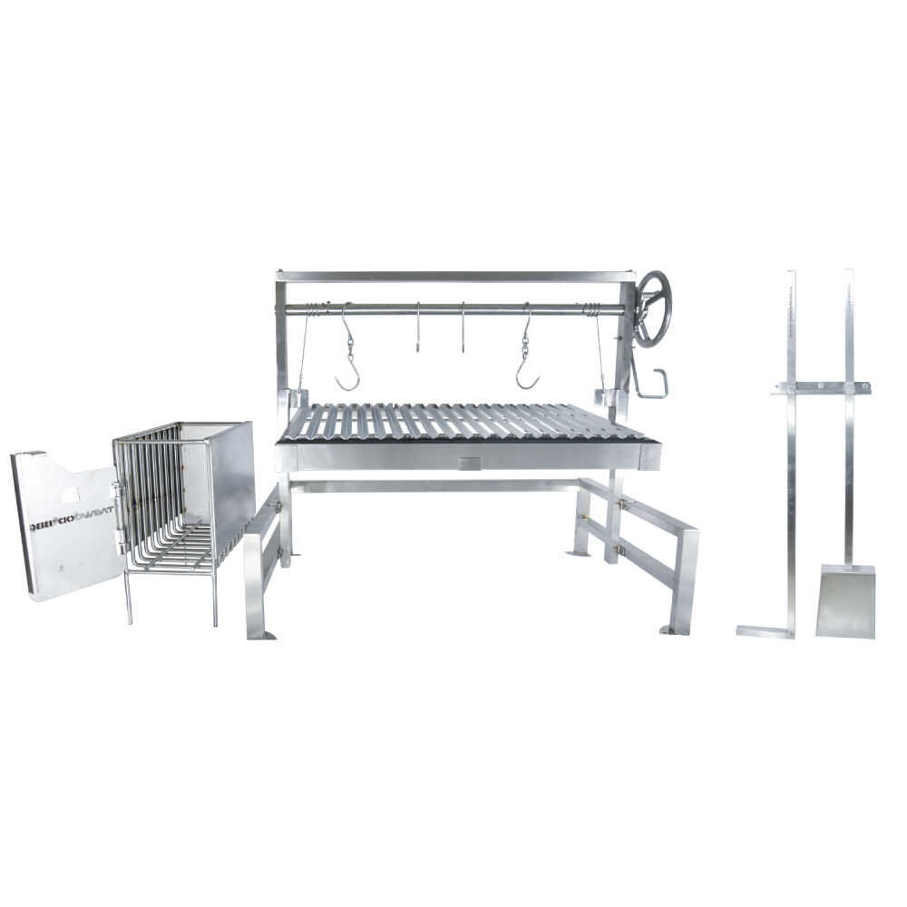 TAGWOOD BBQ09SS BBQ Insert Style Argentine Santa Maria Wood Fire & Charcoal Grill Without Firebricks (SAK94015)-SAKSBY