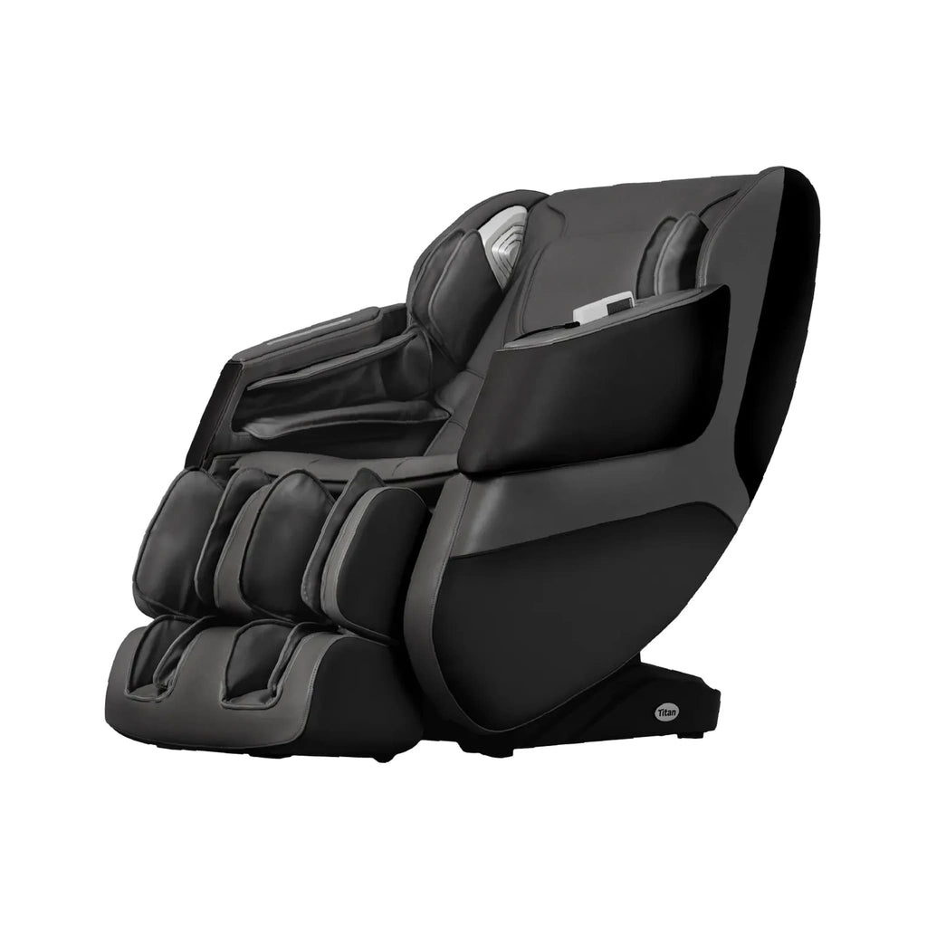 Titan Grande XL 3D Zero Gravity Massage Chair With Voice Control Black SAK47031 Saksby - Front Left View