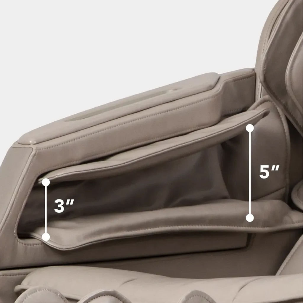 Titan Grande XL 3D Zero Gravity Massage Chair With Voice Control Taupe SAK47031 Saksby - Armrest Width