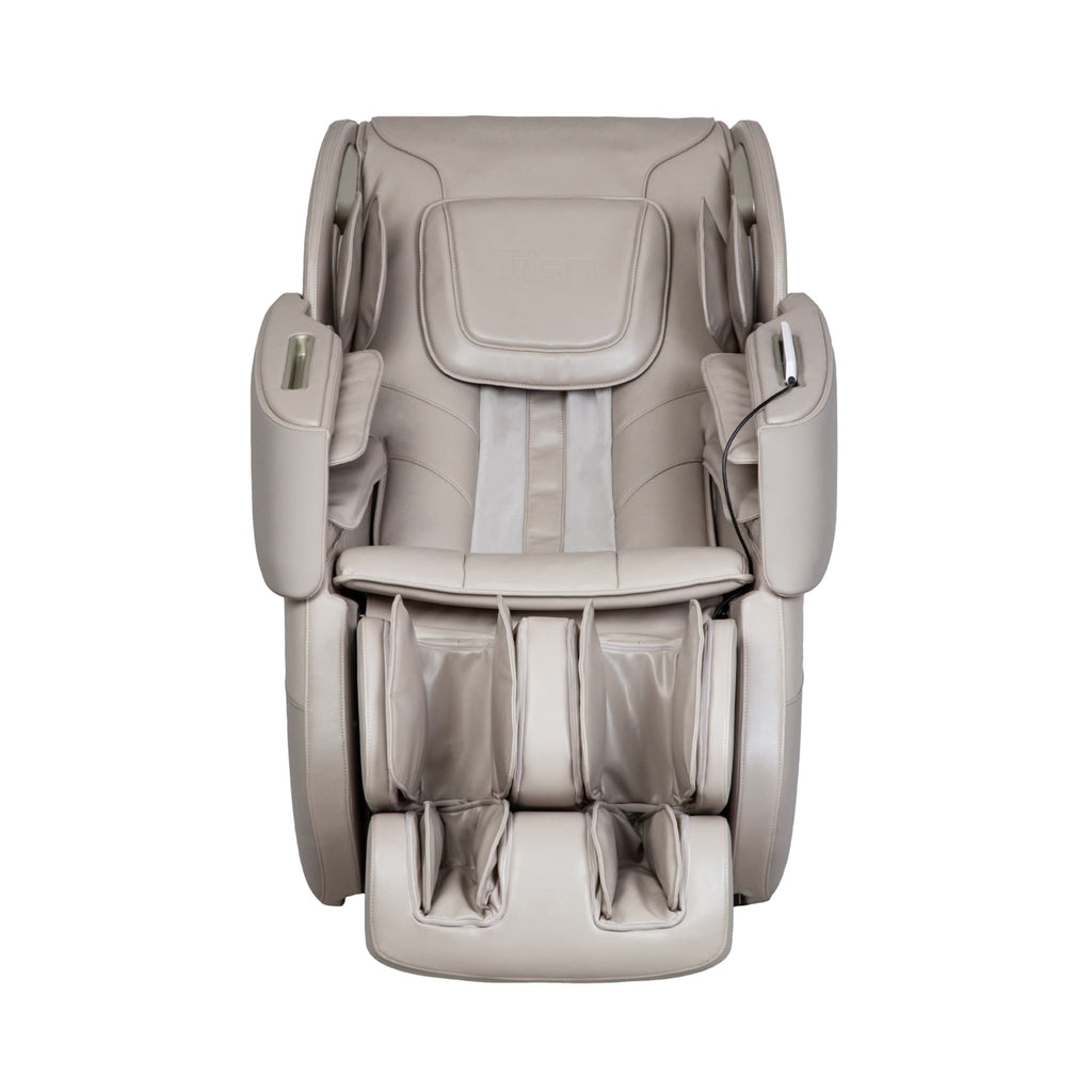 Titan Grande XL 3D Zero Gravity Massage Chair With Voice Control Taupe SAK47031 Saksby - Front View