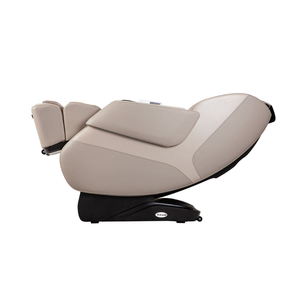 Titan Grande XL 3D Zero Gravity Massage Chair With Voice Control Taupe SAK47031 Saksby - Left View Reclined