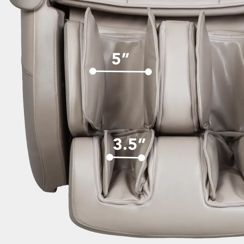 Titan Grande XL 3D Zero Gravity Massage Chair With Voice Control Taupe SAK47031 Saksby - Legrest Width