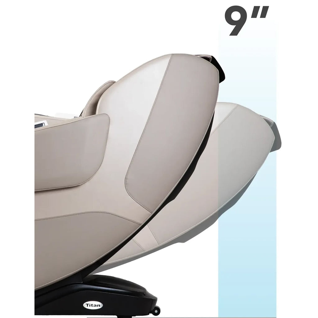 Titan Grande XL 3D Zero Gravity Massage Chair With Voice Control Taupe SAK47031 Saksby - Space Saving Technology