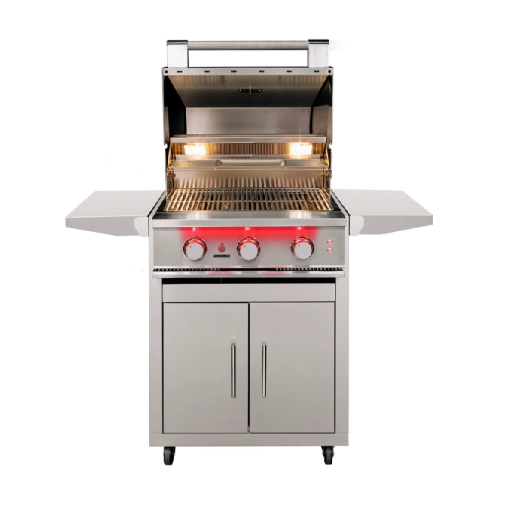 TrueFlame Built-In Gas Stainless Steel Freestanding Grills With 3 To 5  Built In Burners (SAK76845) SAKSBY - 25" Open View