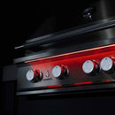 TrueFlame Built-In Gas Stainless Steel Freestanding Grills With 3 To 5  Built In Burners (SAK76845) SAKSBY - Red LED Lightning View