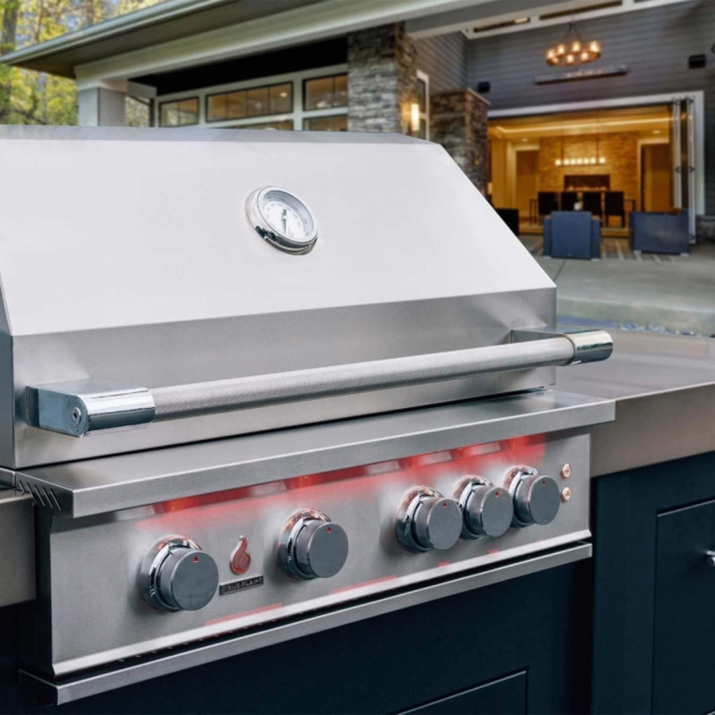 TrueFlame Built-In Gas Stainless Steel Freestanding Grills With 3 To 5  Built In Burners (SAK76845) SAKSBY - Outdoor View