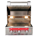 TRUEFLAME Built In Gas Stainless Steel Grill With 3 To 5  Built In Burners (SAK30587) SAKSBY  - 25" View Open