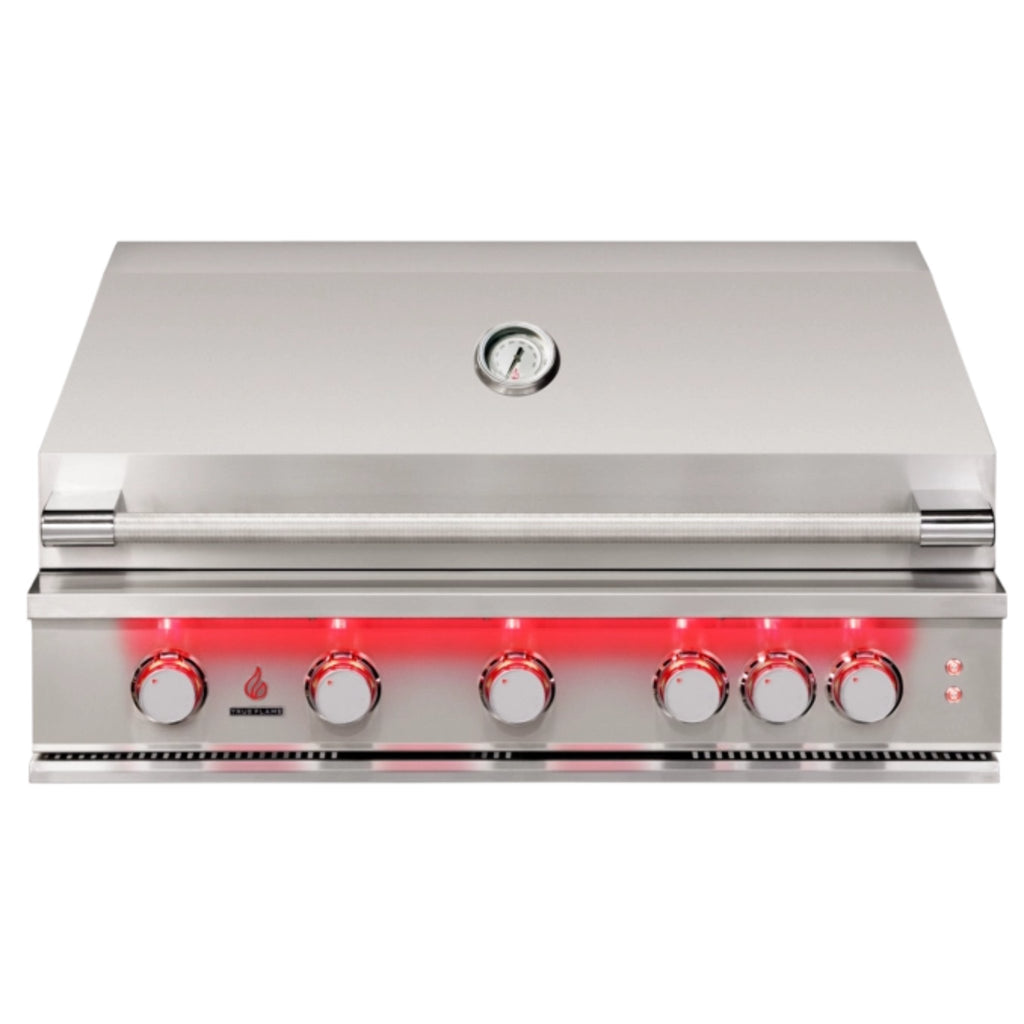 TRUEFLAME Built In Gas Stainless Steel Grill With 3 To 5  Built In Burners (SAK30587) SAKSBY 40" Closed View
