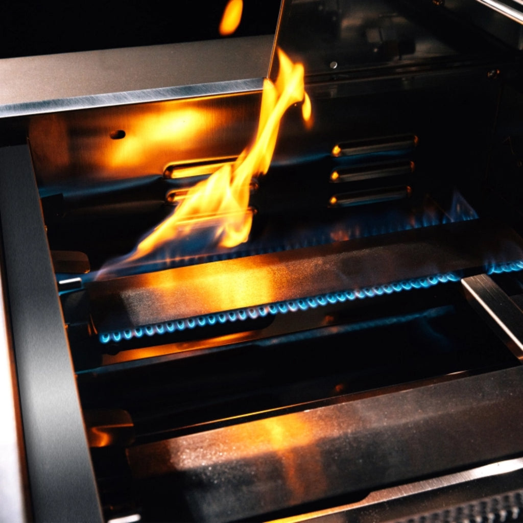 TRUEFLAME Built In Gas Stainless Steel Grill With 3 To 5  Built In Burners (SAK30587) SAKSBY - Burner View