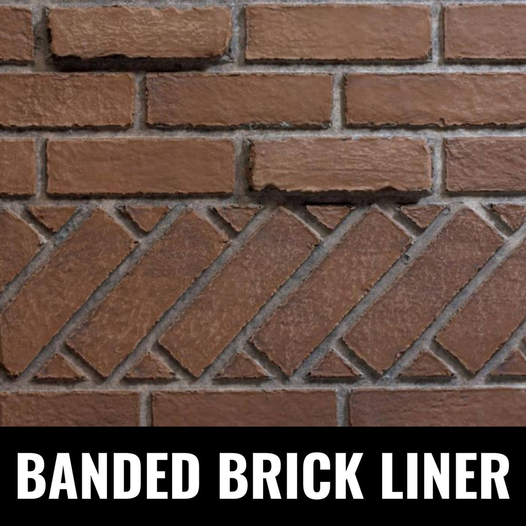 White Mountain Hearth VAIL 26" Vent-Free Propane/Natural Gas Fireplace With Outer Frame, Hood, Louvers & Log Set (SAK42581)